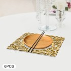 Square Chargers Charger Plates Set Of 6 Mirror Chargers For Dinner Plates