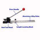 Preasion Manual Pvc Creasing Matrix Cutter - 19 6 Inch Cutting Length  Silver