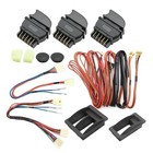 Mdeoosky 12v Universal Power Windows Switch Kit  Plastic Wiring Black  Red 