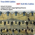 2-pack 3-ft 5-pin Dmx Cable Male To Female 4-core Stage Lighting Cable