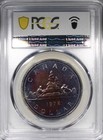 1972 Canada Proof Silver Dollar Pcgs Sp67 Silver Toned Rainbow