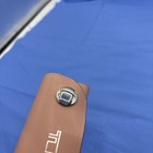 Tumi Handle Keeper Replacement In Rosewood Pink Leather Strap Holder Silver Snap
