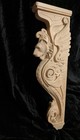 Oak Lion Head Wall Corbel Wooden Lion Shelf Carved Fireplace Surround 25 