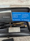Vintage Parker Insignia Black Lacquer Ballpoint Pen And Mechanical Pencil Set