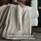 Sunbeam Electric Heated Blanket Royal Luxe Sherpa Throw Peyote 50x60 In