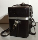 Vtg 70s Music Journalist s Leather Camera Hard Case   Backstage Passes Kiss