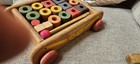 Vintage Playskool Wood Wagon With Pull   Blocks And Rods 1950 Or 60s