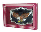Nib Soaring Eagle Metal Belt Buckle By Great American Product Usa  1980
