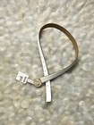 Michael Kors Belt  White  round Mk Logo Gold Buckle 556361c msrp  68  Small