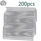200 Pack 6  High Quality Landscape Staples Garden Stakes Galvanized Sod Staples