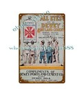 Dewey Portland Cement Hardware Construction Man Cave Metal Tin Sign Art Wall
