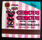 Circus Circus Casino Las Vegas Version 2 Full Unstruck 30 Strike Matchbook