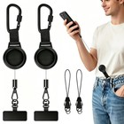 2-pack Anti-theft Phone Tether Lanyard  Retractable Steel Cable With Locking Car