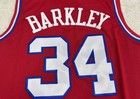 New Charles Barkley 34 Basketball Jersey Red Stitched S-xxl