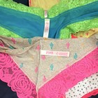 Victoria s Secret Pink Multicolor Lace Trim Bikini Panties Lot Size M