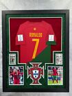 Portugal Cristiano Ronaldo Signed Jersey With Led   Psa 10 Cards Framed Beckett