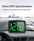 Car Accessories Gps Speedometer Mph Hud Head Up Display Hd Led Display Usb Cable