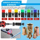 Rivet Gun Kit Rivnut Thread Setting Tools Nut Setter Tool Nutsert Metal Working