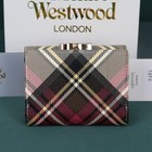 Vivienne Westwood Tri-fold Wallet  Clasp Wallet Check Pattern New Ship From Jp