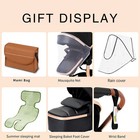 Reversibale Stroller Bassinet Baby Stroller Adjust Lying   Seat Luxury Pushchair