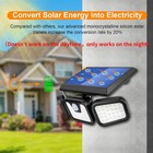 2x Solar Wall Light Motion Sensor 3-head Outdoor Garden Yard Security Flood Lamp