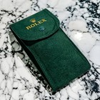 Rolex Green Soft Velvet Travel Pouch - 1pc - Service Pouch W  Insert Hulk
