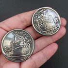 Vintage Judaica Tallit Sterling 925 Prayer Shawl Clips Hebrew Jerusalem David