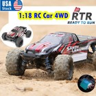 Deerc 9300 4wd Rtr Rc Car 1 18 High Speed 40  Mph Off Road Trucks For Boy Girl