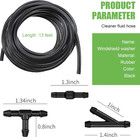 30 Pcs Car Windshield Washer Hose Kit  4m 13ft Washer Fluid Hose   T y i-type   