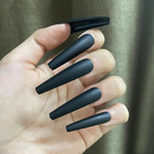 Xxl Extra Long Press On Nails Coffin Matte Fake Nails Full Cover Acrylic False N
