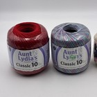 Aunt Lydia   s Crochet Thread Lot Of 4  Classic 10 Metallic 3 Fashion 3 900 Yards