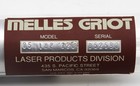 Meles Griot 05-lhp-120 Hene Laser Nos