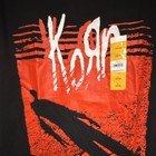 Korn  Black T-shirt L  36-38  60  Cotton 40  Polyester New With Tags 