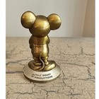Vintage Disneyland Mickey Mouse Brass Souvenir Figurine Disney