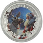Santa Claus 2000 Franc Cfa Bu 1 Oz  999 Silver Coin 2024 Cameroon Coa