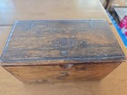 Antique Wooden Singer Accessory Dovetail Folding Puzzle Box W attachments