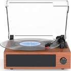 Vintage Turntable Record Player With Stereo Speakers  3-speed Vinyl Phonograph 