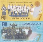 Set 2 Unc Fiji 7 Dollars 2017 2022  P 120 122 Commemorative Unc