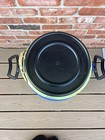 10 Gallon Once Used Clean Blue Plastic Barrel With Handles
