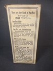 Vtg Aga-rex Phenolphthalein Blue Medicine Glass Bottle Rexall United Drug W  Box