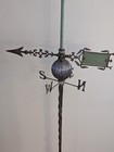 Vintage Lightning Rod Antique Weathervane 66  Copper Tube Rod 
