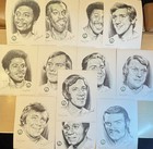 Vintage Charles Linnett Celtics Lithograph Lot - Live Artist Hand-signed Variant