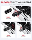 Black Passenger Foot Pegs With Support Mounting Kit - Stainless Steel