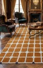 Hand Tufted Wool Rug  Modern Geometric Area Rug  Luxury Living Room Carpet