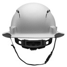 Lift Safety Idax Full Brim Vented Carbon White Hard Hat