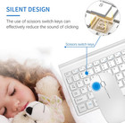 Wireless Keyboard And Mouse Ultra Slim Combo   2 4g Silent Compact Usb