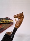Vintage Tie Rack Wall Plaque Brush-n-shoehorn  5400 Horse Equestrian Theme Japan