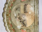 Antique Cat Tin Litho Crumb Tray