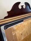 Four Poster King Bed Frame Cherry Wood Ornate Carvings