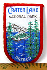 Vintage Crater Lake National Park Oregon Jacket Patch Woven Travel Souvenir